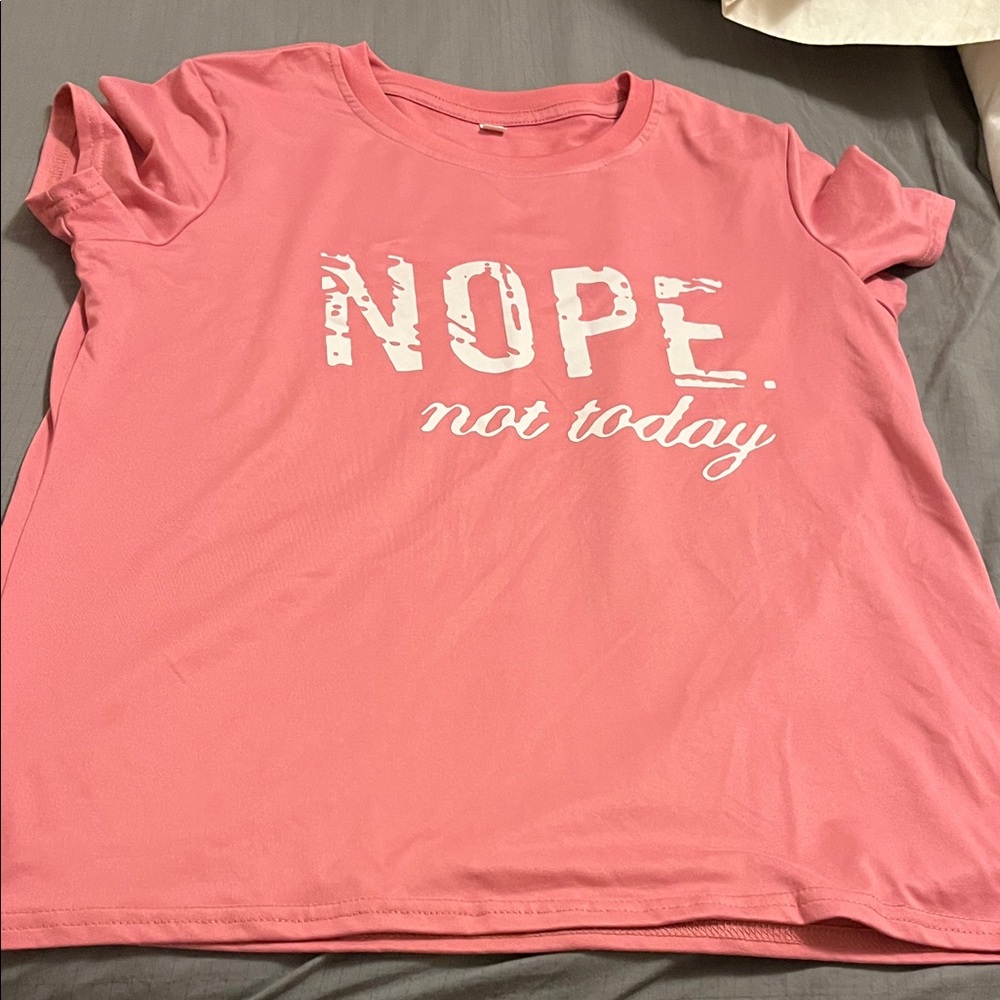 Pink Graphic Tee - Nope Not Today